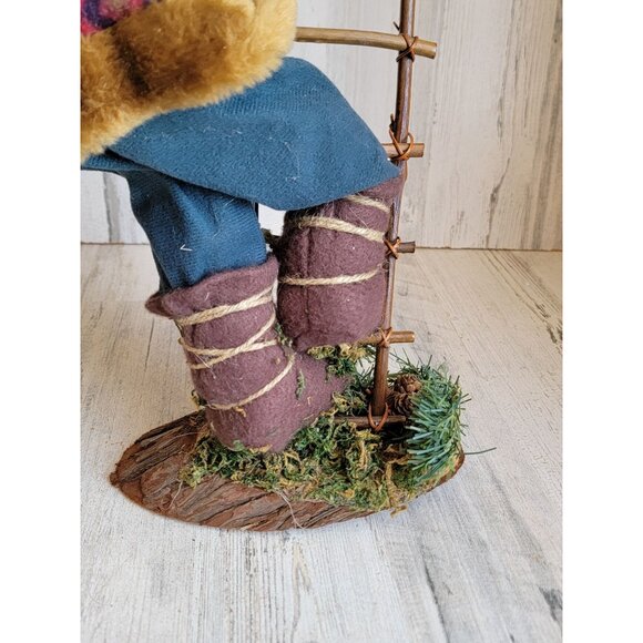 Santa ladder vintage Woodland elf unique home decor xmas - Picture 8 of 10